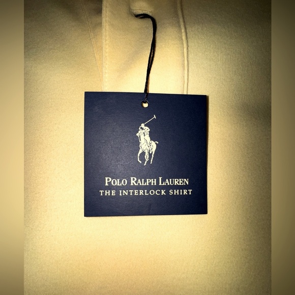 Polo by Ralph Lauren interlock Yellow Polo Shirt. Higher in front Size XL NWT - Picture 11 of 12